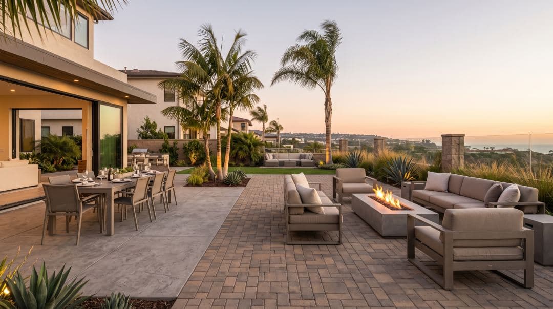 Stamped Concrete vs. Interlocking Pavers: San Diego Patio Guide (2026)
