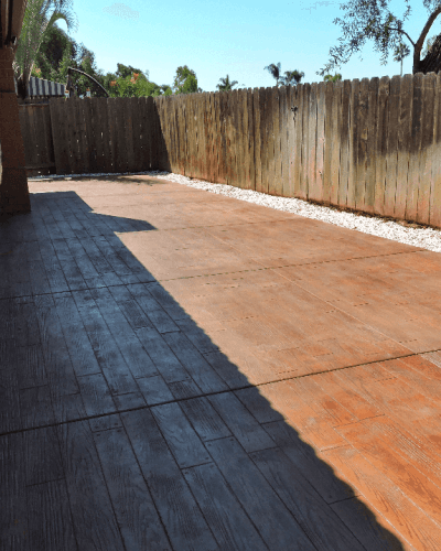 Creative Way to Use Stamped Concrete