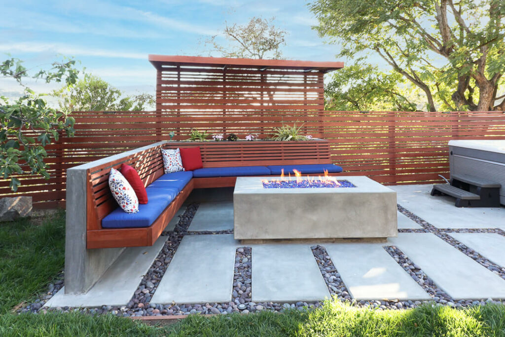 Firepit and Seating Backyard Area 92129