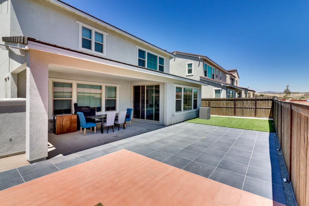 Porcelain Pavers and Composite Decking in Chula Vista Backyard