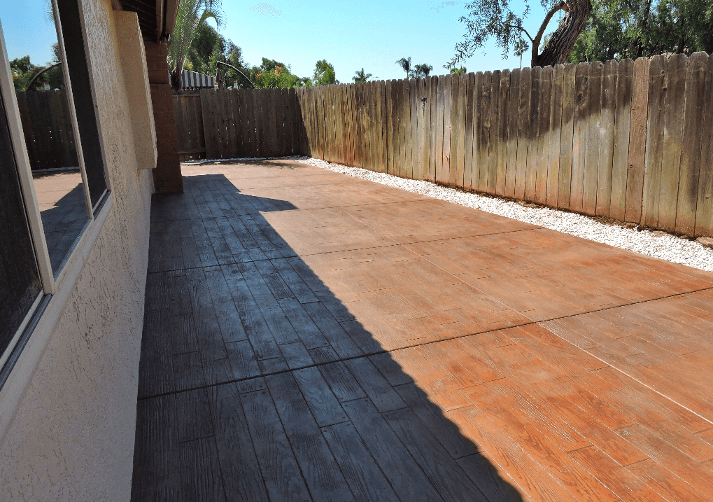 Wood Plank Stamped Concrete