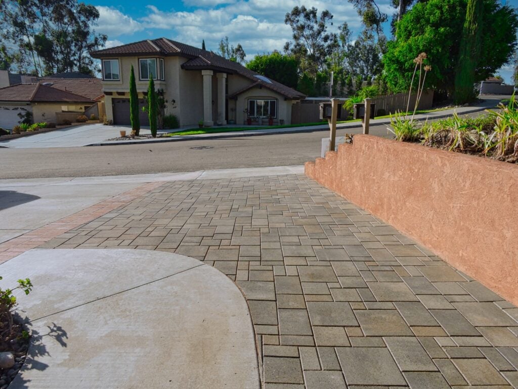 pavers retaining wall San Diego 3