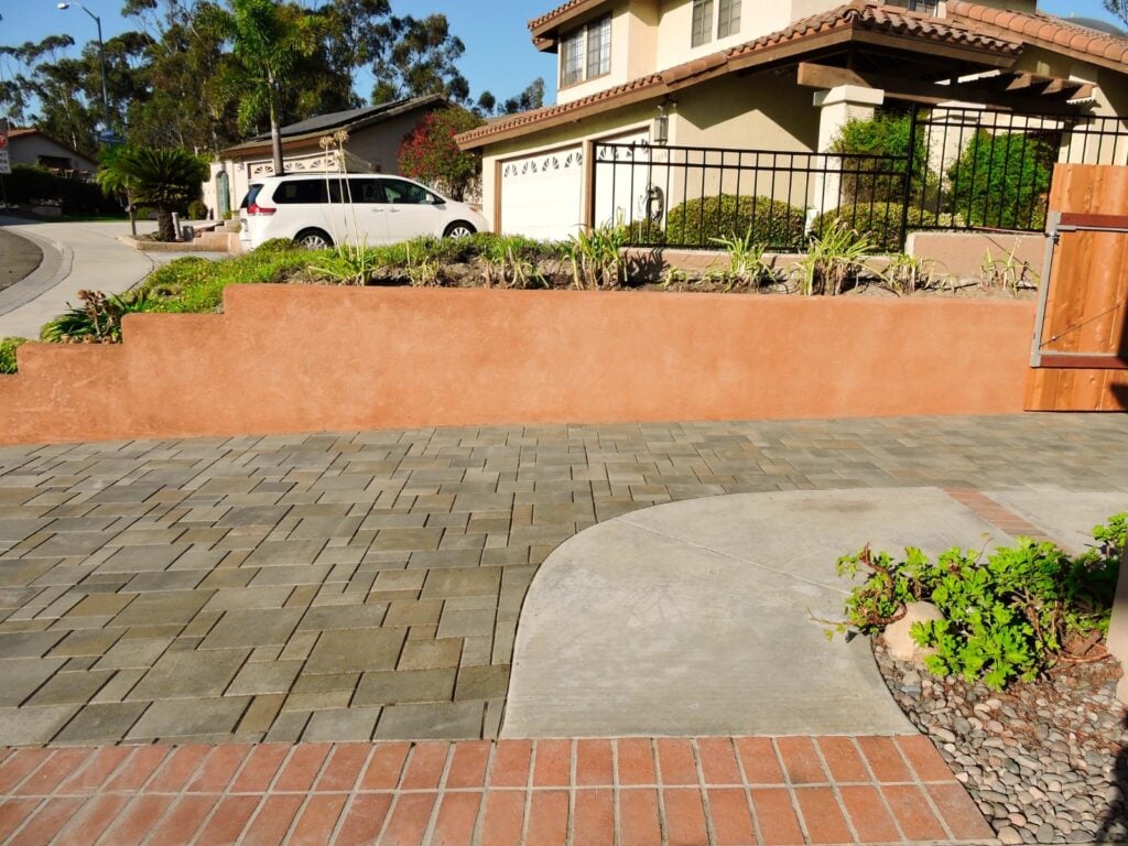 pavers retaining wall San Diego 5