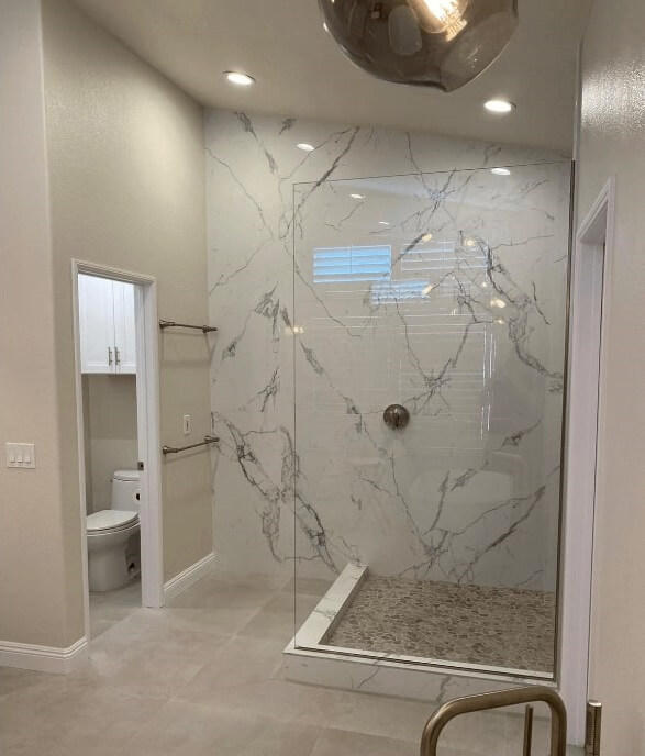 rancho penasquitos bathroom remodel glass enclosed shower