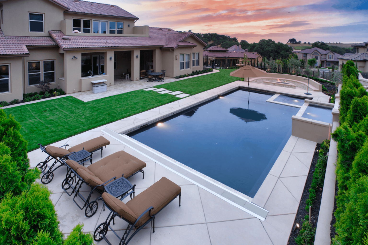 Backyard with Pool