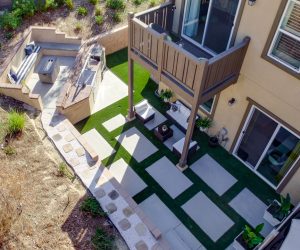 Arial View Landscape Renovation Oceanside