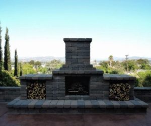 Custom Outdoor Fireplace