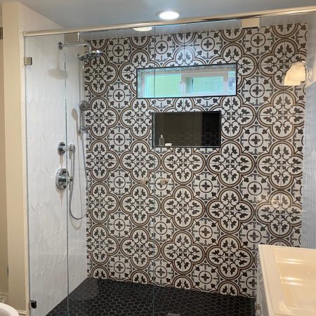 Pattern Shower Tile Bathroom Renovation Vista Shower with Nice Pattern Tile