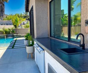 San Marcos Backyard with Pool Remodel