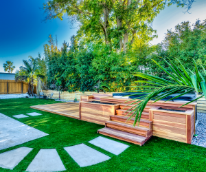 Deck tub turf